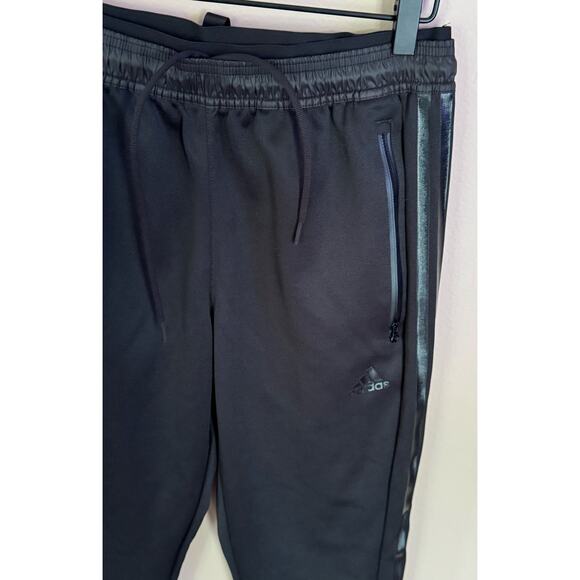 Adidas Tiro Pant Men Medium Black On Black Spell Out Logo Training Jogger - Picture 2 of 5
